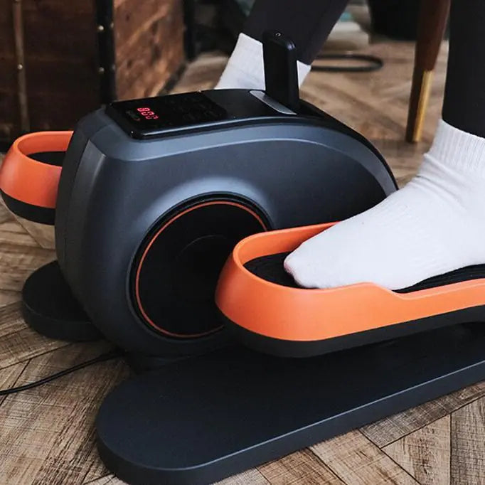 Electric Under-Desk Elliptical Machine with Remote Control – Quiet Seated Pedal Exerciser with Smooth Motor, Adjustable Speeds & Long-Stride Pedals for Workday Focus