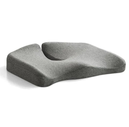 Breathable Memory Foam Seat Cushion – Ergonomic Pressure-Relief Support for Tailbone, Coccyx & Posture with Soft Washable Cover