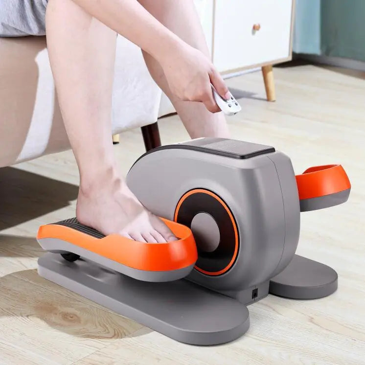 Electric Under-Desk Elliptical Machine with Remote Control – Quiet Seated Pedal Exerciser with Smooth Motor, Adjustable Speeds & Long-Stride Pedals for Workday Focus