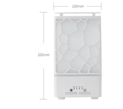 Water Cube Aroma Diffuser – Ultrasonic Mini Humidifier with LED Light for Focus, Productivity & Home Office