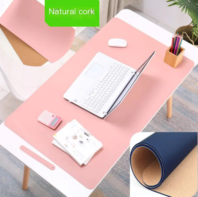 Large Waterproof Cork Desk Mat for Home Study or Office