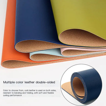 Large Waterproof Cork Desk Mat for Home Study or Office