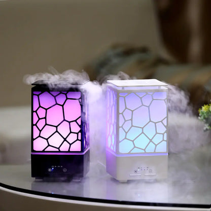 Water Cube Aroma Diffuser – Ultrasonic Mini Humidifier with LED Light for Focus, Productivity & Home Office